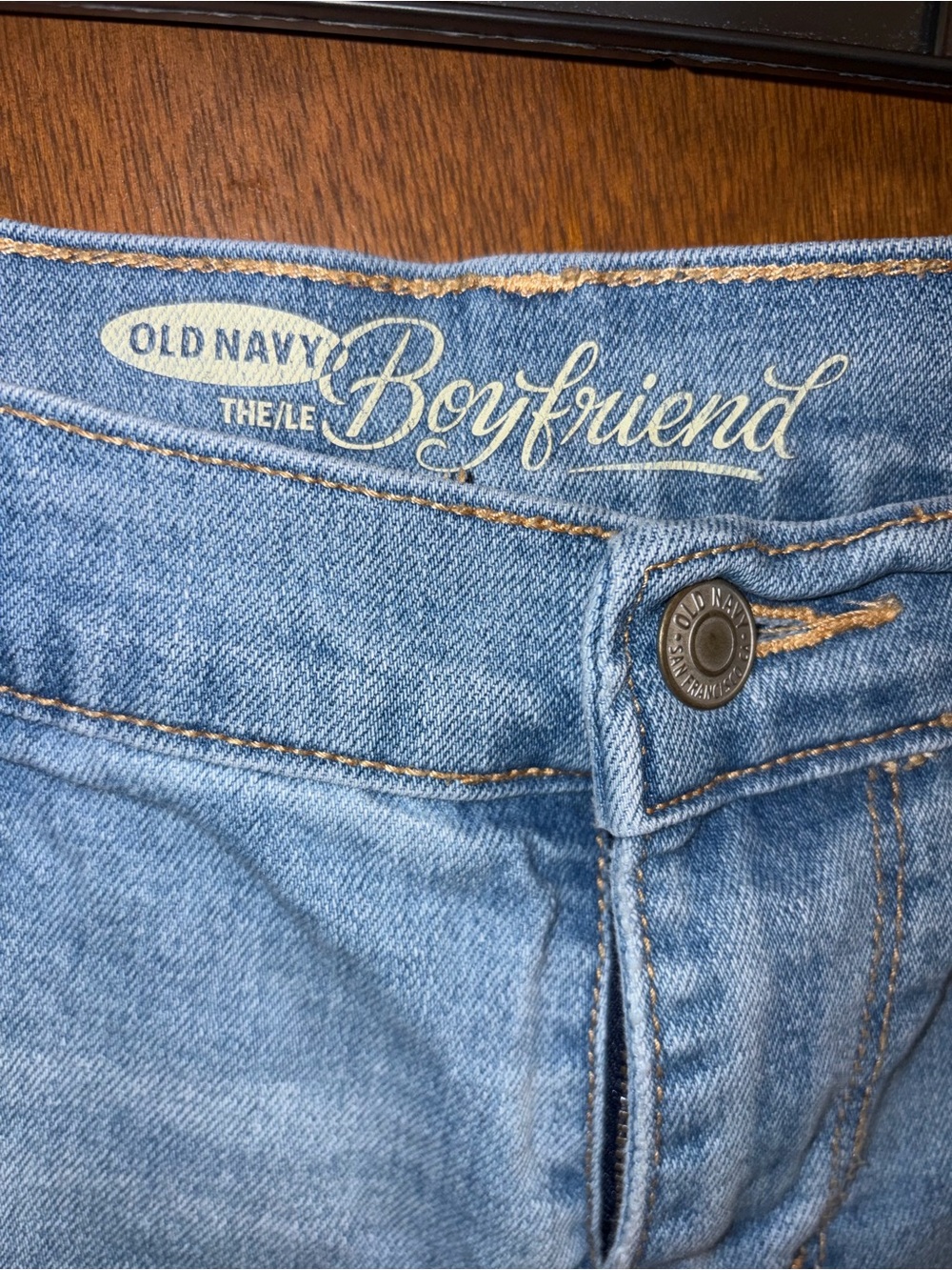Old Navy Light Blue Boyfriend Denim Shorts - Picture 2 of 5
